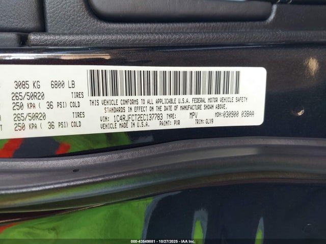 Jeep Grand Cherokee 2014 1C4RJFCT2EC137783 Image 9