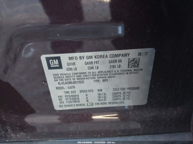 2018 BUICK ENCORE KL4CJASB0JB512632 Photo 8