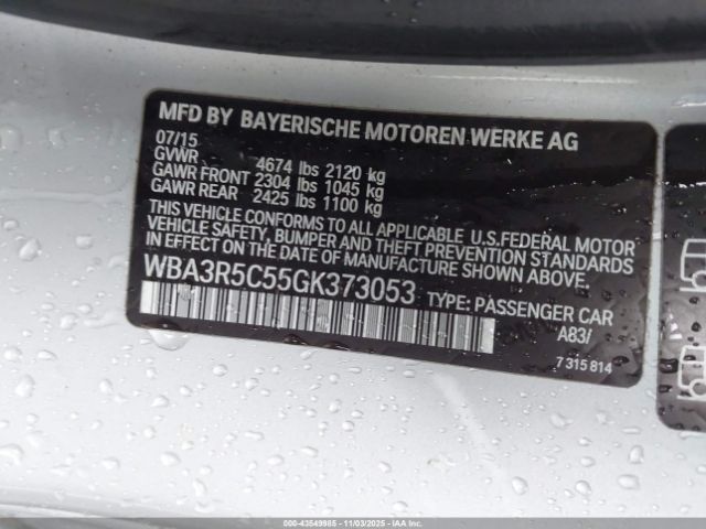 2016 BMW 435I WBA3R5C55GK373053 Photo 8