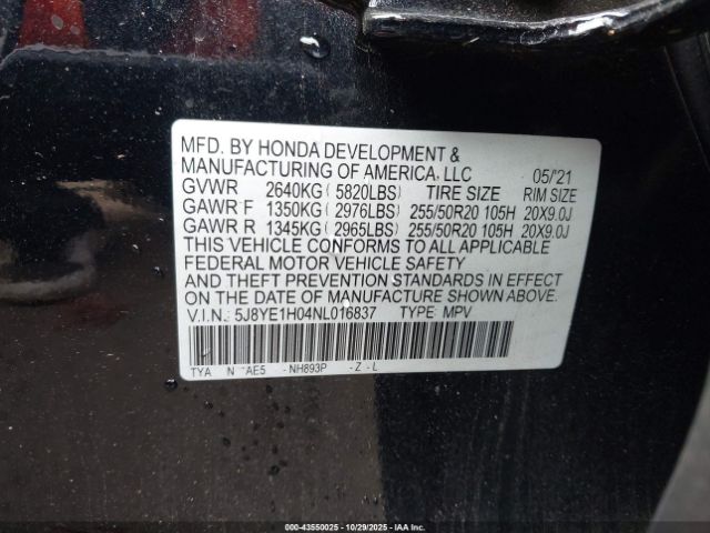 2022 ACURA MDX 5J8YE1H04NL016837 Photo 8