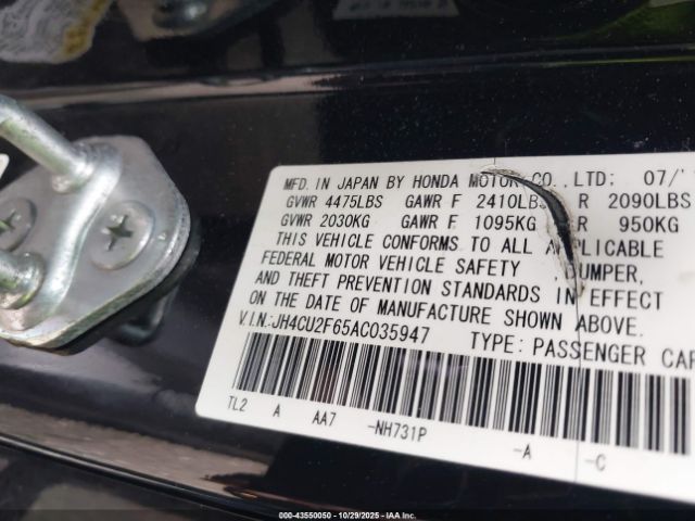 2010 ACURA TSX JH4CU2F65AC035947 Photo 8