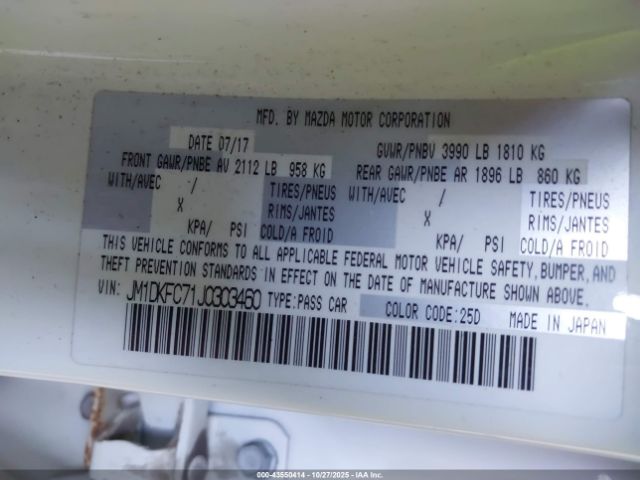 2018 MAZDA CX-3 JM1DKFC71J0303460 Photo 8