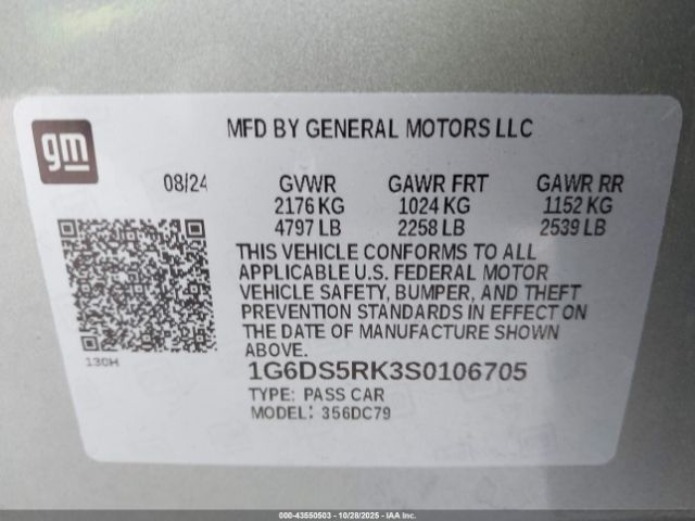 2025 CADILLAC CT5 1G6DS5RK3S0106705 Photo 8