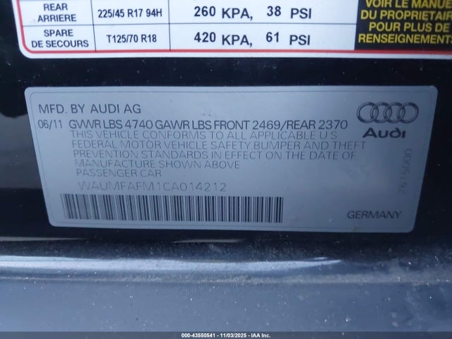 2012 AUDI A3 WAUMFAFM1CA014212 Photo 8