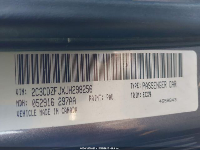 2018 DODGE CHALLENGER 2C3CDZFJXJH298256 Photo 8