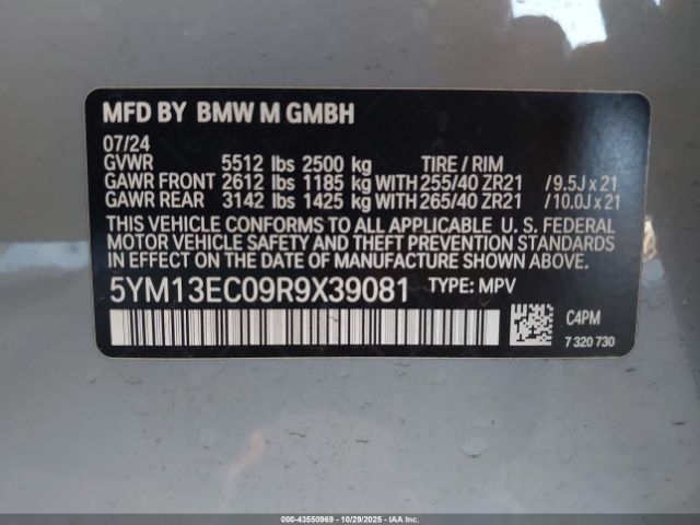 2024 BMW X3 M 5YM13EC09R9X39081 Photo 8