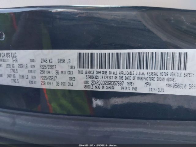 2016 DODGE GRAND CARAVAN 2C4RDGCG5GR357607 Photo 8