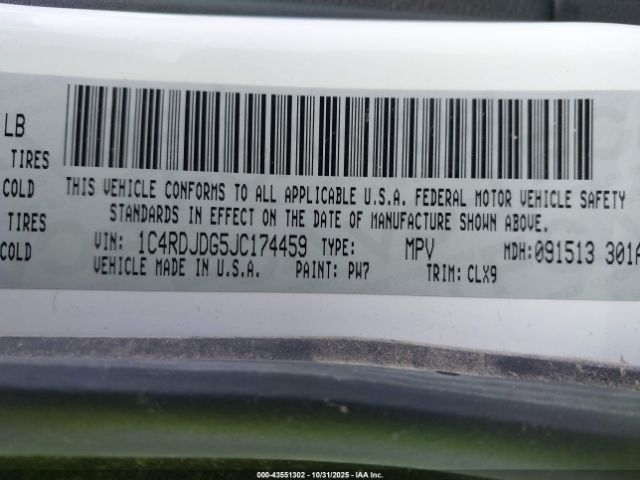 2018 DODGE DURANGO 1C4RDJDG5JC174459 Photo 8