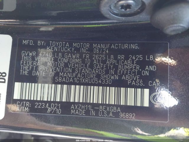 2024 LEXUS ES 300H 58ADA1C1XRU054330 Photo 8