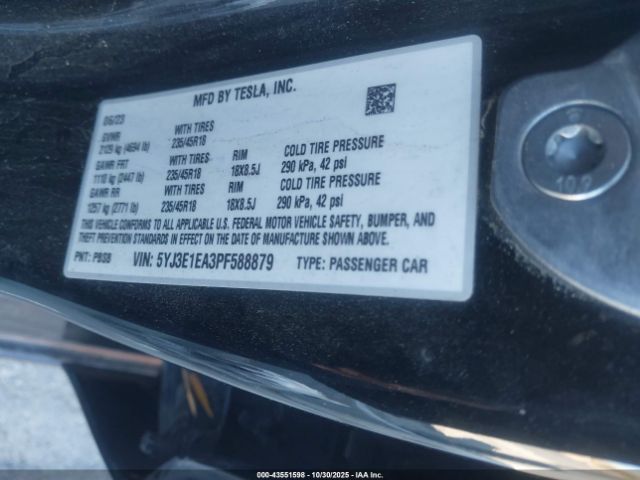 2023 TESLA MODEL 3 5YJ3E1EA3PF588879 Photo 8