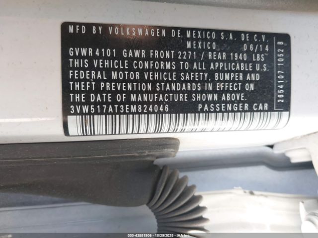 2014 VOLKSWAGEN BEETLE 3VW517AT3EM824046 Photo 8