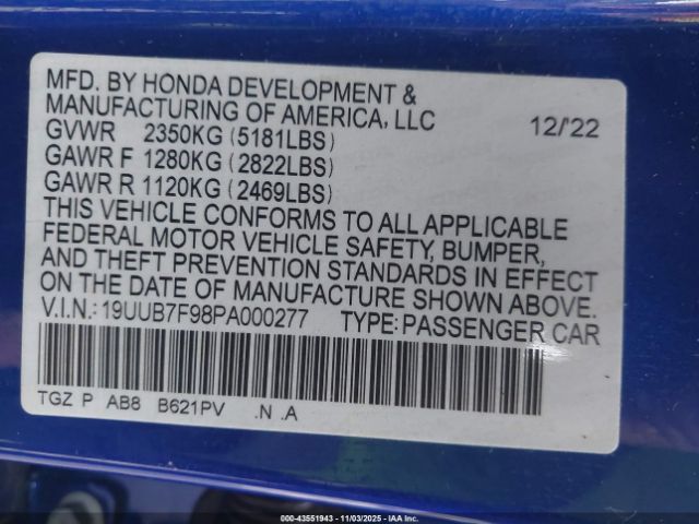 2023 ACURA TLX 19UUB7F98PA000277 Photo 8