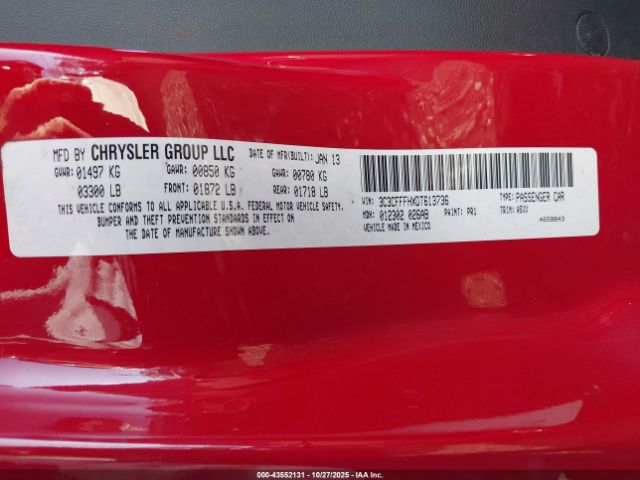 2013 FIAT 500 3C3CFFFHXDT613736 Photo 8