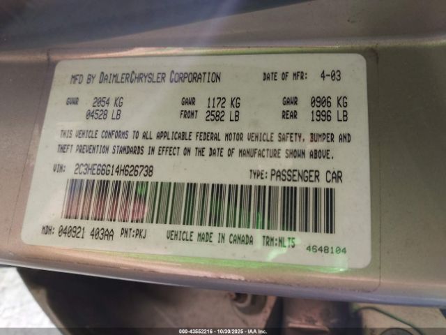 2004 CHRYSLER 300M 2C3HE66G14H626738 Photo 8