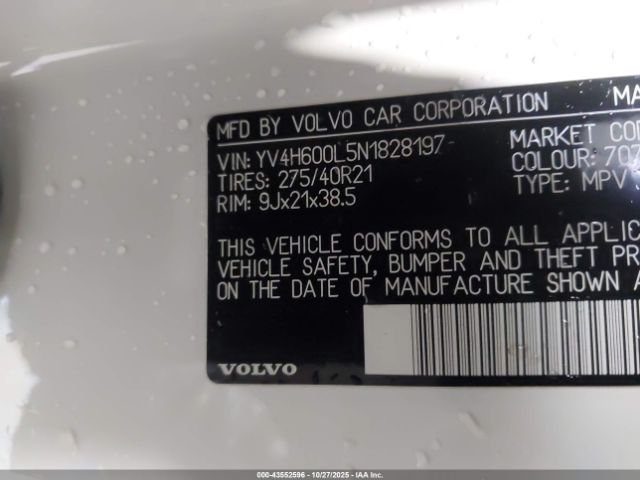 2022 VOLVO XC90 RECHARGE PLUG-IN HYBRID YV4H600L5N1828197 Photo 8