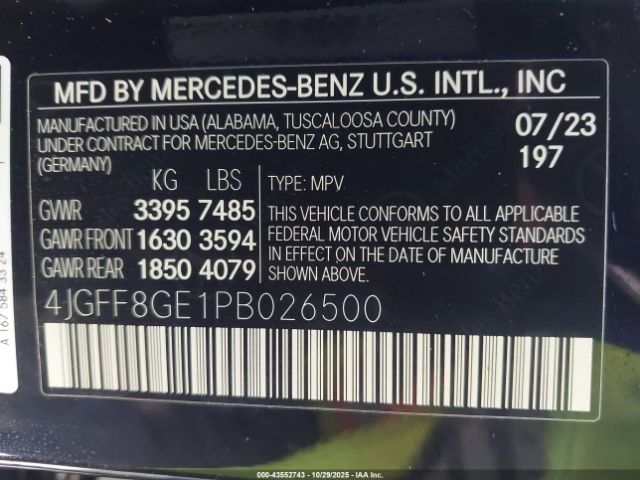 2023 MERCEDES-BENZ GLS 580 4JGFF8GE1PB026500 Photo 8