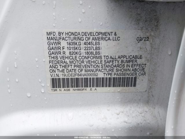2022 ACURA ILX 19UDE2F84NA006592 Photo 8