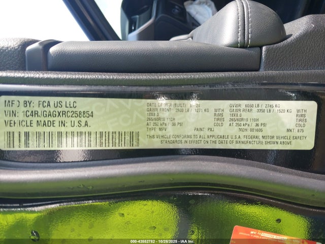 2024 JEEP GRAND CHEROKEE 1C4RJGAGXRC258854 Photo 8