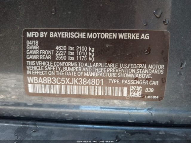 2018 BMW 340I WBA8B3C5XJK384801 Photo 8