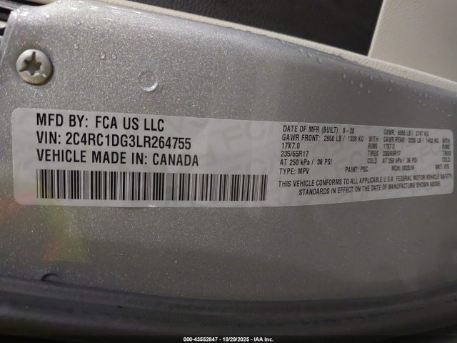 2020 CHRYSLER VOYAGER 2C4RC1DG3LR264755 Photo 8