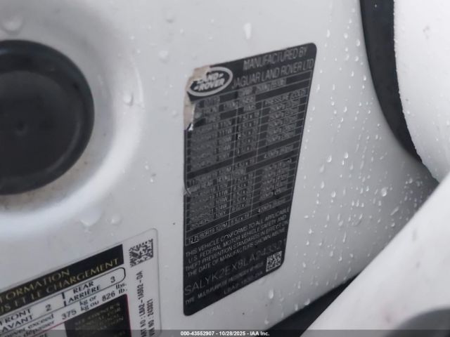 2020 LAND ROVER RANGE ROVER VELAR SALYK2EX8LA243321 Photo 8