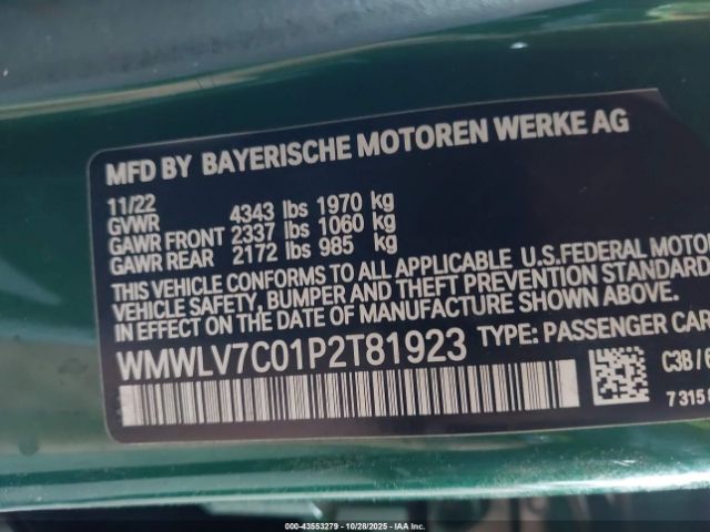 2023 MINI CLUBMAN WMWLV7C01P2T81923 Photo 8