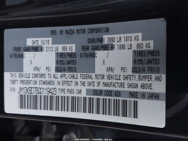 Mazda Cx-3 Grand Touring 2016 JM1DKBD76G0119423 Image 9