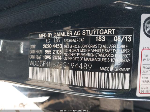 2014 MERCEDES-BENZ C 250 WDDGF4HB7EG194489 Photo 8