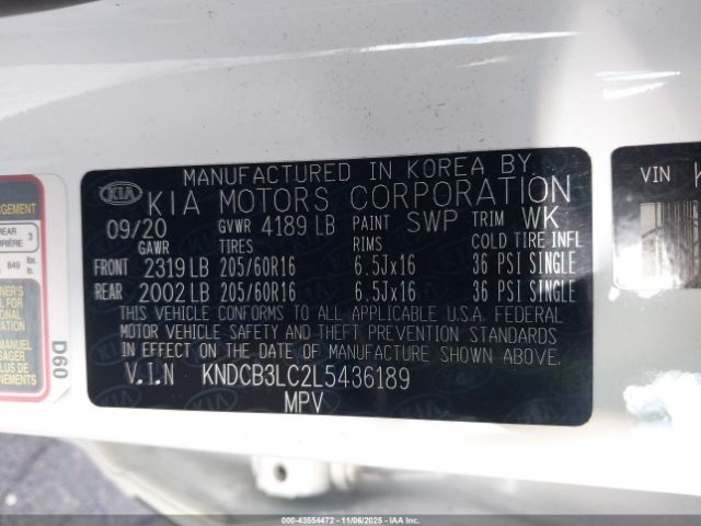 2020 KIA NIRO KNDCB3LC2L5436189 Photo 8