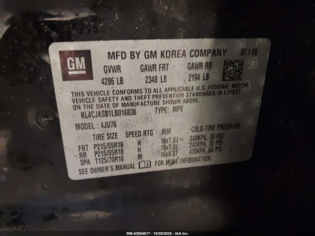 2020 BUICK ENCORE KL4CJASB1LB016838 Photo 8