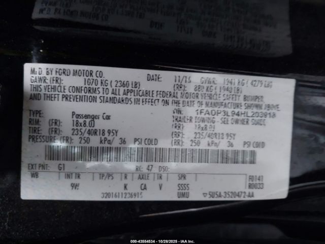 2017 FORD FOCUS ST 1FADP3L94HL203918 Photo 8