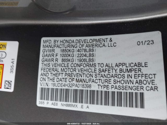 2023 ACURA INTEGRA 19UDE4H32PA018398 Photo 8