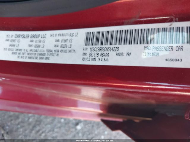 2013 CHRYSLER 200 1C3CCBBB9DN514229 Photo 8