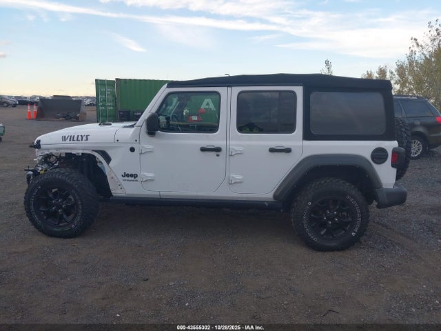 Продажа на аукционе авто 2022 Jeep Wrangler Unlimited Willys 4x4, vin: 1C4HJXDMXNW142768, номер лота: 43555302