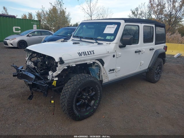 Продажа на аукционе авто 2022 Jeep Wrangler Unlimited Willys 4x4, vin: 1C4HJXDMXNW142768, номер лота: 43555302