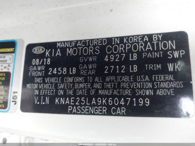 2019 KIA STINGER KNAE25LA9K6047199 Photo 8