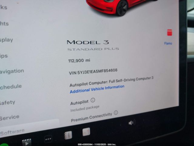 2021 TESLA MODEL 3 5YJ3E1EA5MF854608 Photo 6