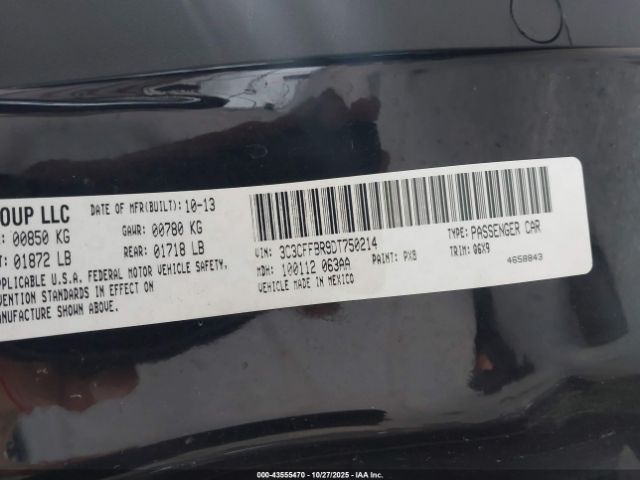 2013 FIAT 500 3C3CFFBR9DT750214 Photo 8