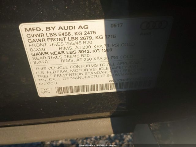 2018 AUDI Q5 WA1CNBFY1J2018174 Photo 8