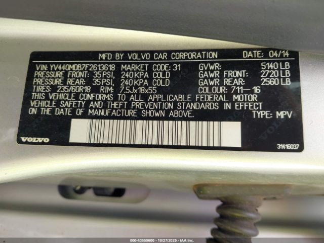 2015 VOLVO XC60 YV440MDB7F2613618 Photo 8