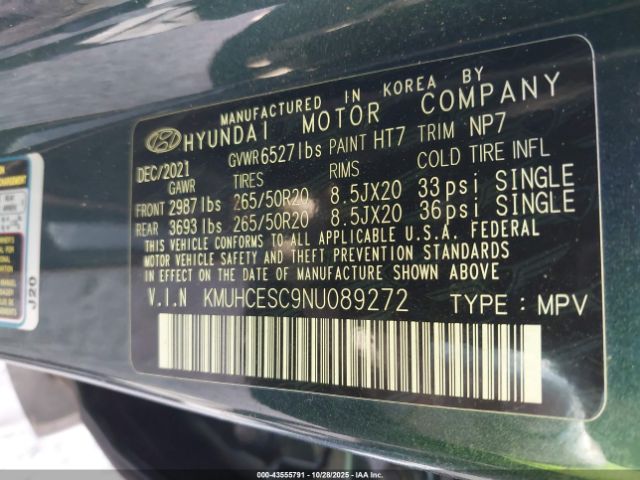 2022 GENESIS GV80 KMUHCESC9NU089272 Photo 8