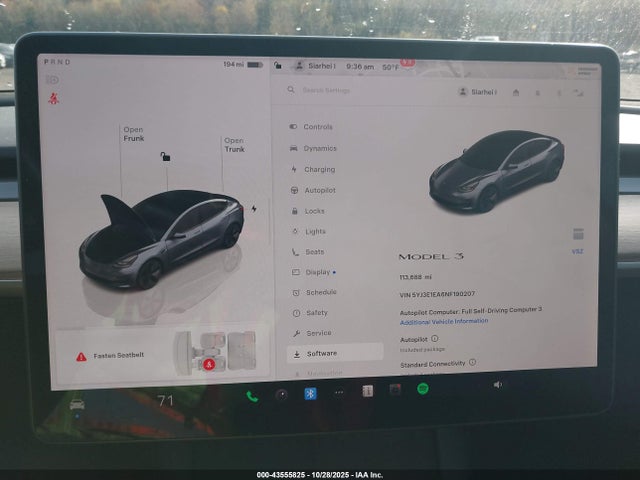 2022 TESLA MODEL 3 5YJ3E1EA6NF190207 Photo 6