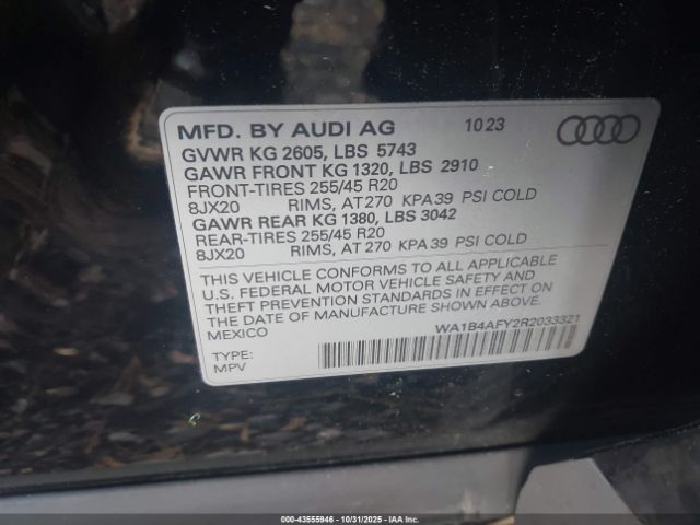2024 AUDI SQ5 WA1B4AFY2R2033321 Photo 8