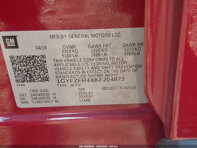 2019 CADILLAC XT4 1GYFZFR4XKF204873 Photo 8