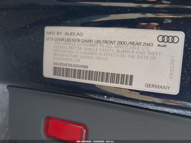 2020 AUDI A7 SPORTBACK WAUR2AF20LN004988 Photo 8