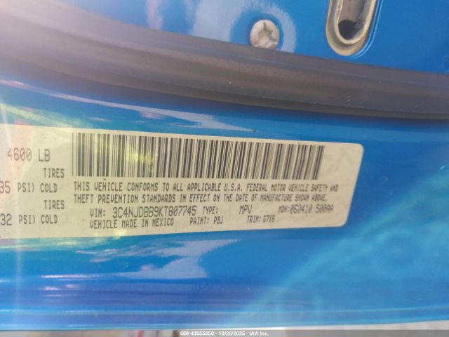 2019 JEEP COMPASS 3C4NJDBB9KT807745 Photo 8