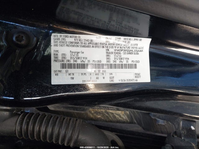 2017 FORD FOCUS 1FADP3M22HL332886 Photo 8