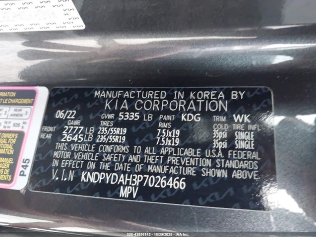 2023 KIA SPORTAGE PLUG-IN HYBRID KNDPYDAH3P7026466 Photo 8