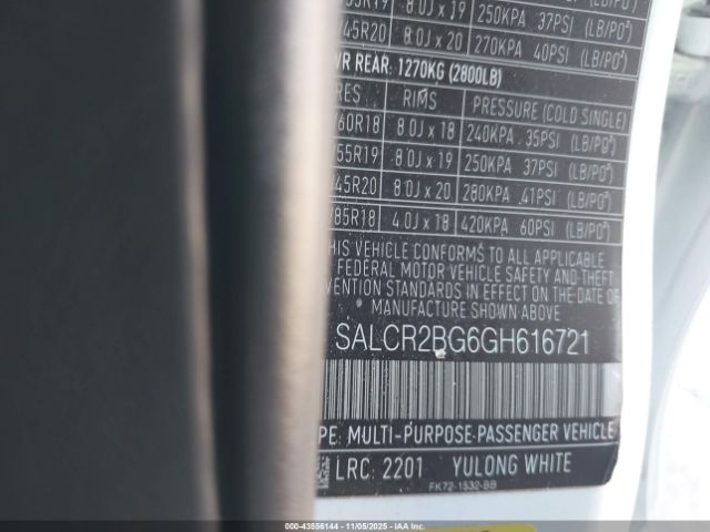 2016 LAND ROVER DISCOVERY SPORT SALCR2BG6GH616721 Photo 8