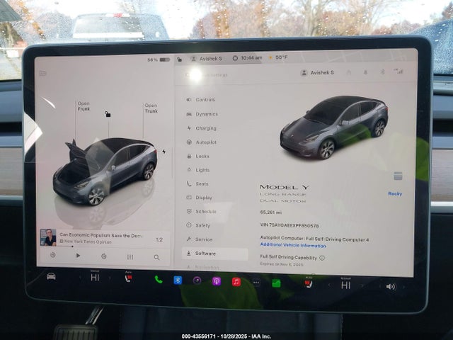 2023 TESLA MODEL Y 7SAYGAEEXPF850578 Photo 6